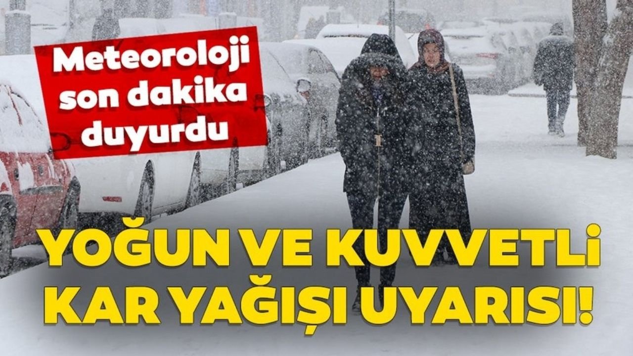 Meteoroloji uyardı O illere lapa lapa kar yağacak