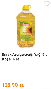 Ayçiçek yağından görülmemiş indirim ucuzun ucuzu! PTT TMO Ayçiçek Yağını 33,90 TL birden düşürdü! Stoklarla sınırlı geç kalmayın 5