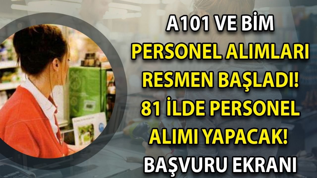 Dev Market Zincirleri A101 Ve BİM'den Personel Alımı Başvuruları ...